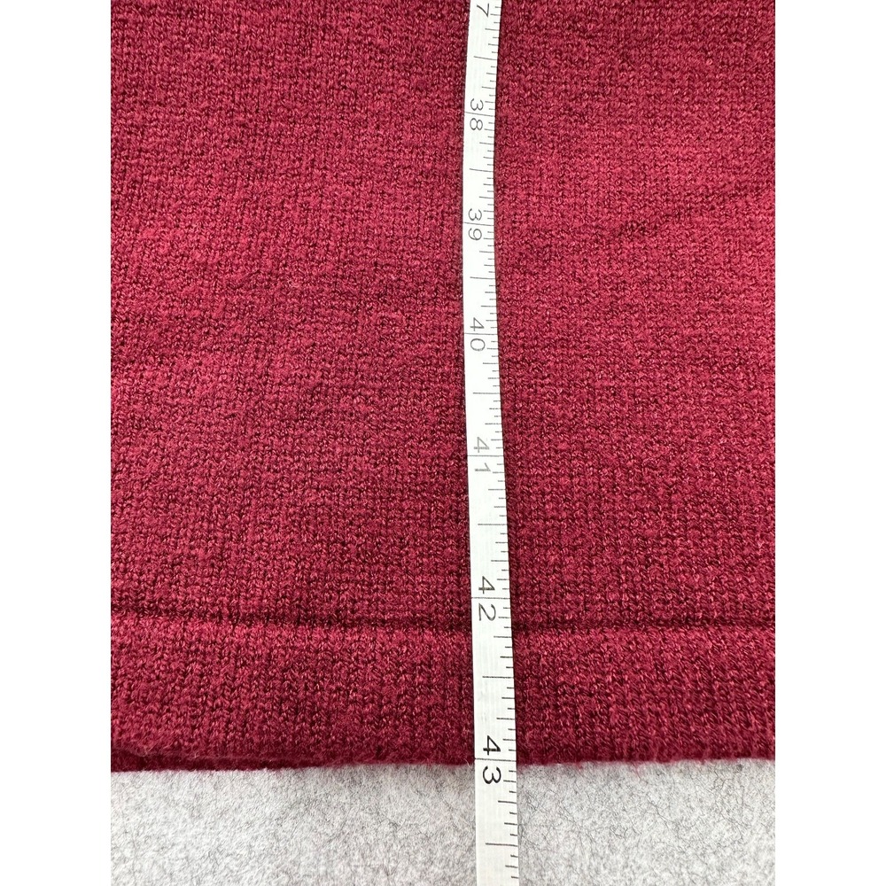 SHEIN Knit Sweater Dress Boatneck Dolman Sleeve Cranberry Red Midi Women's Large - Picture 7 of 10